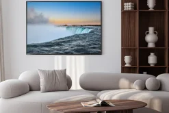 Plakat: Piękna niagara wody spada, kanada