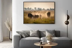 Plakat: Piękna przyrody w parku narodowym chobe, botswana