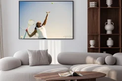 Plakat: Piękna tenisistka porcja