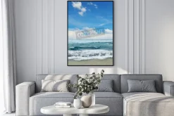 Plakat: Piękne fale na morzu