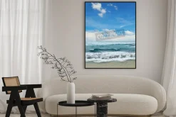 Plakat: Piękne fale na morzu