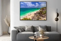 Plakat: Pięknej plaży tulum w meksyku