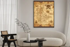 Plakat: Piracka mapa skarbów