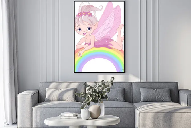 Plakat: Pixie bajki na tęczy