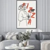 Plakat: Pizza ilustracja w nowoczesnym stylu