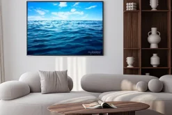 Plakat: Pofalowana tafla morza