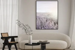 Plakat: Pole lawendy o wschodzie słońca krajobraz