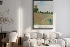 Plakat: Pole maków w pobliżu argenteuil claude monet