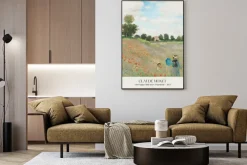 Plakat: Pole maków w pobliżu argenteuil claude monet