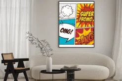 Plakat: Pop-artu komiks pęcherzyki projekt