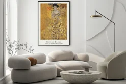 Plakat: Portret adele bloch-bauer i gustav klimt