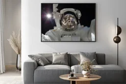 Plakat: Portret astronauty w kosmosie