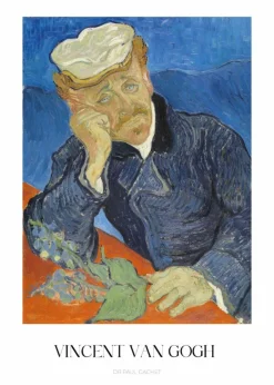 Plakat: Portret doktora gacheta sztuka vincenta van gogha