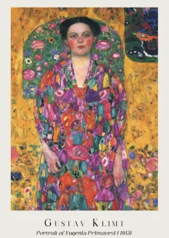 Plakat: Portret eugenii primavesi reprodukcja gustava klimta