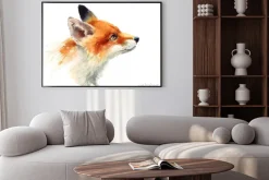 Plakat: Portret lisa na akwareli