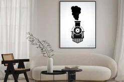 Plakat: Projekt kolejowy