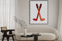 Plakat: Projektowanie sport zimowy