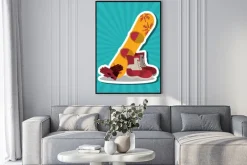 Plakat: Projektowanie sport zimowy