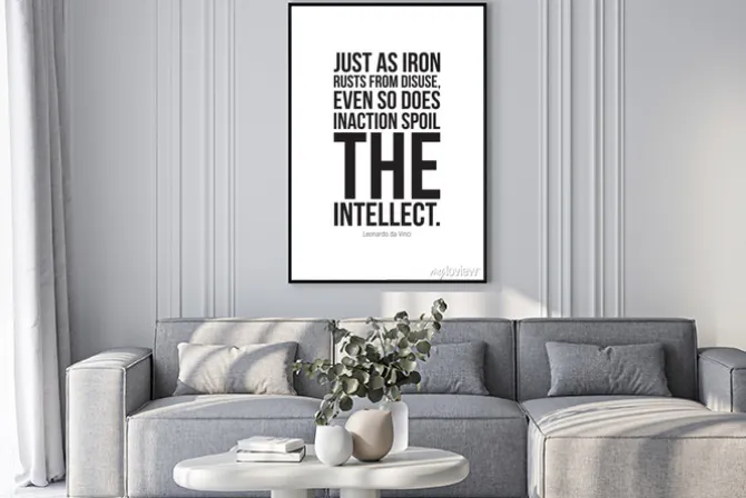 Plakat: Prosty klasyczny plakat motywacyjny dla biznesu