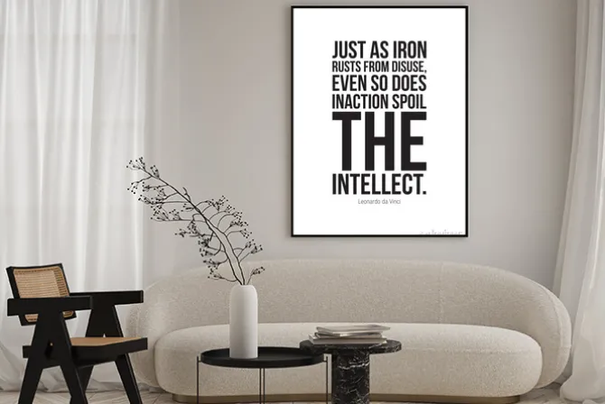 Plakat: Prosty klasyczny plakat motywacyjny dla biznesu