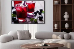 Plakat: Przezroczyste jagody napojów