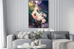 Plakat: Pure, literary, small and fresh, illustration, beauty, girl,