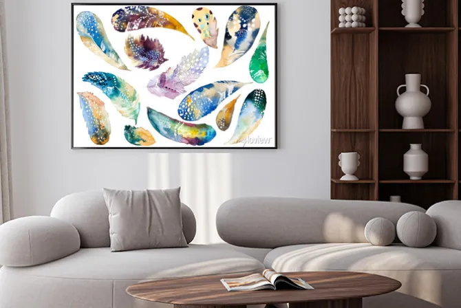 Plakat: Ręcznie rysowane akwarele pióro ustawiony. iillustration odizolowane