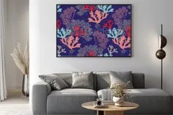 Plakat: Ręcznie utworzony wzór wektorowy wzór. modny wzór z koralowców