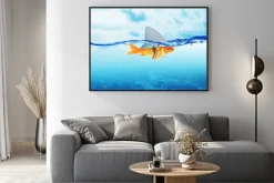 Plakat: Red fish jako rekina