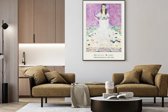 Plakat: Reprodukcja mäda primavesi sztuka gustava klimta