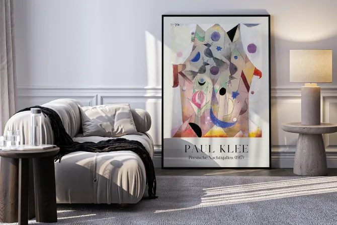 Plakat: Reprodukcja paul klee perskie nocne galerie