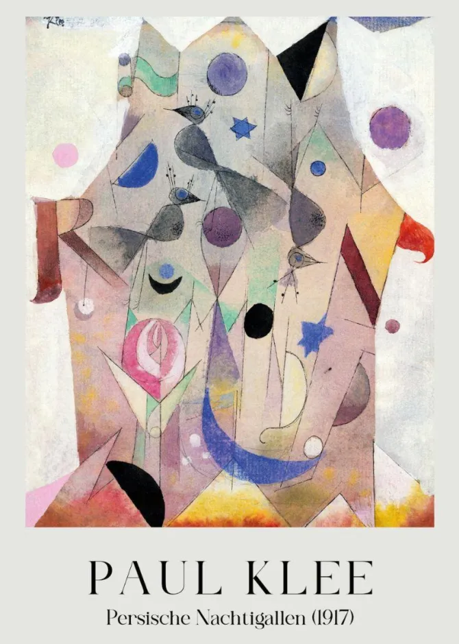 Plakat: Reprodukcja paul klee perskie nocne galerie