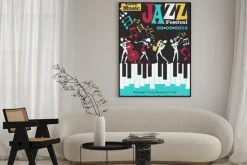 Plakat: Retro abstrakt jazz festival poster