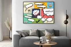 Plakat: Retro comic speech bubbles