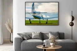 Plakat: Rocznik światła samolotów sportowych w świetle wieczorem