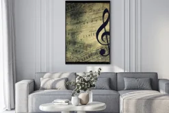 Plakat: Rocznika tło muzyczne