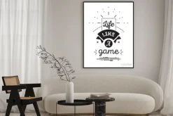 Plakat: Romantyczny, inspirujący cytat. czarno-biały wektora typografia