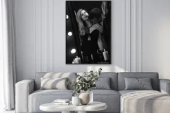 Plakat: Romantyczny namiętna para w lustrze