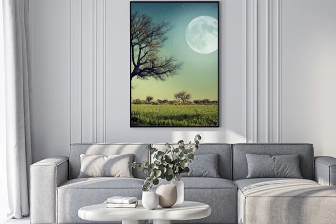 Plakat: Romantyczny wieczór w świetle księżyca