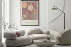 Plakat: Różowa abstrakcja hilma af klint dorosłość