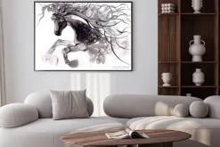 Plakat: Rozwiana grzywa konia