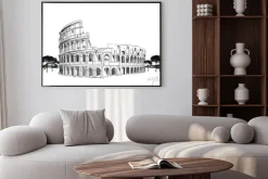 Plakat: Rysunek rzymskiego koloseum