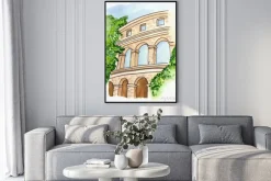 Plakat: Rysunek z koloseum