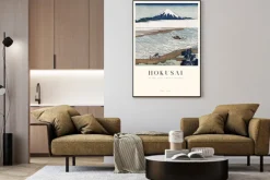 Plakat: Rzeka jewel w prowincji musashi sztuka hokusai