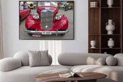 Plakat: Schwaegalp - 27 czerwca: mercedes benz 170 v samochód na 7 międzynarodowego