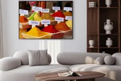 Plakat: Selection of spices on a moroccan market