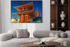 Plakat: Senso-ji temple w asakusa, tokio, japonia.