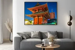 Plakat: Senso-ji temple w asakusa, tokio, japonia.