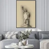 Plakat: Sepia stonowanych obraz artystyczny statua wolności