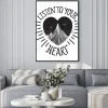 Plakat: Serce z napisem listen to your heart